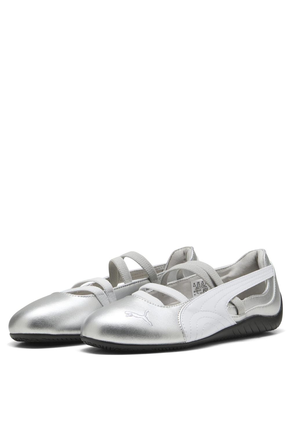 PUMA Speedcat Ballet Zapatilla Urbana Mujer Cuero Plateado Puma