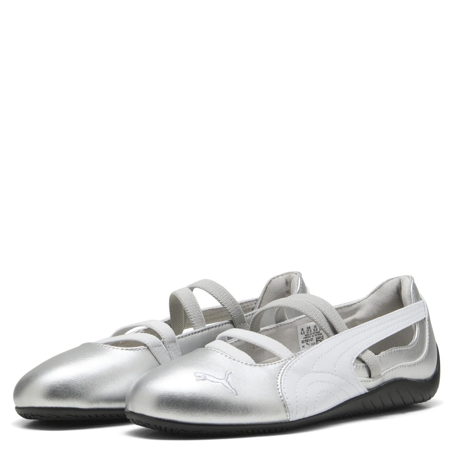 PUMA Speedcat Ballet Zapatilla Urbana Mujer Cuero Plateado Puma