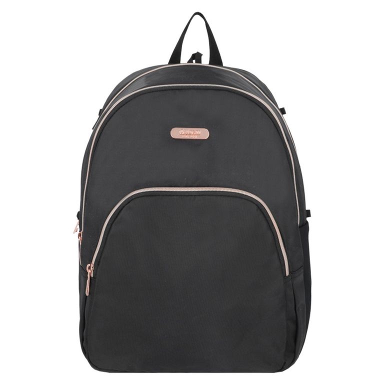 Mochila Notebook Kansas 5Xt Negro/Rose Gold 15"