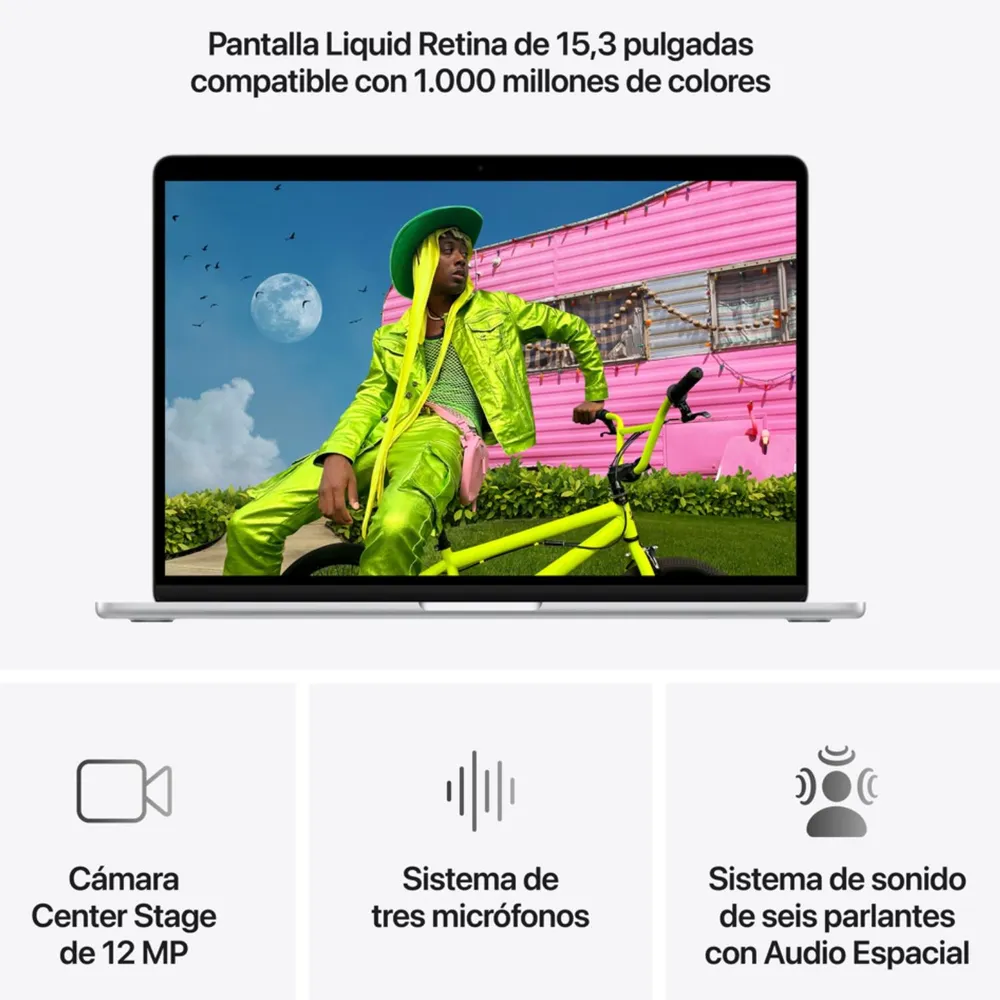 MacBook Air 15.3" (Chip M5 (10n CPU, 10n GPU), 16GB RAM) - Plata / 1 TB, foto 5