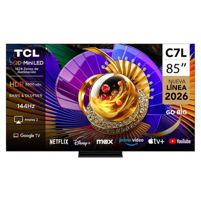 Tcl Smart Tv 85"" Sqd-Mini Led 4K C7L Google Tv Gamer
