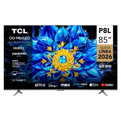 Tcl Smart Tv 85"" Qd-Mini Led 4K P8L Google Tv