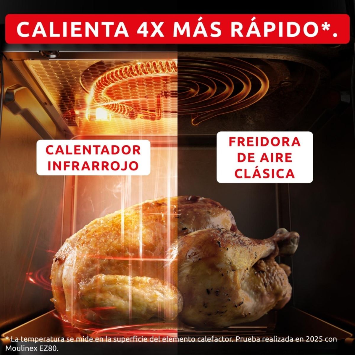 MOULINEX - Freidora de Aire Easy Fry Infrared Moulinex