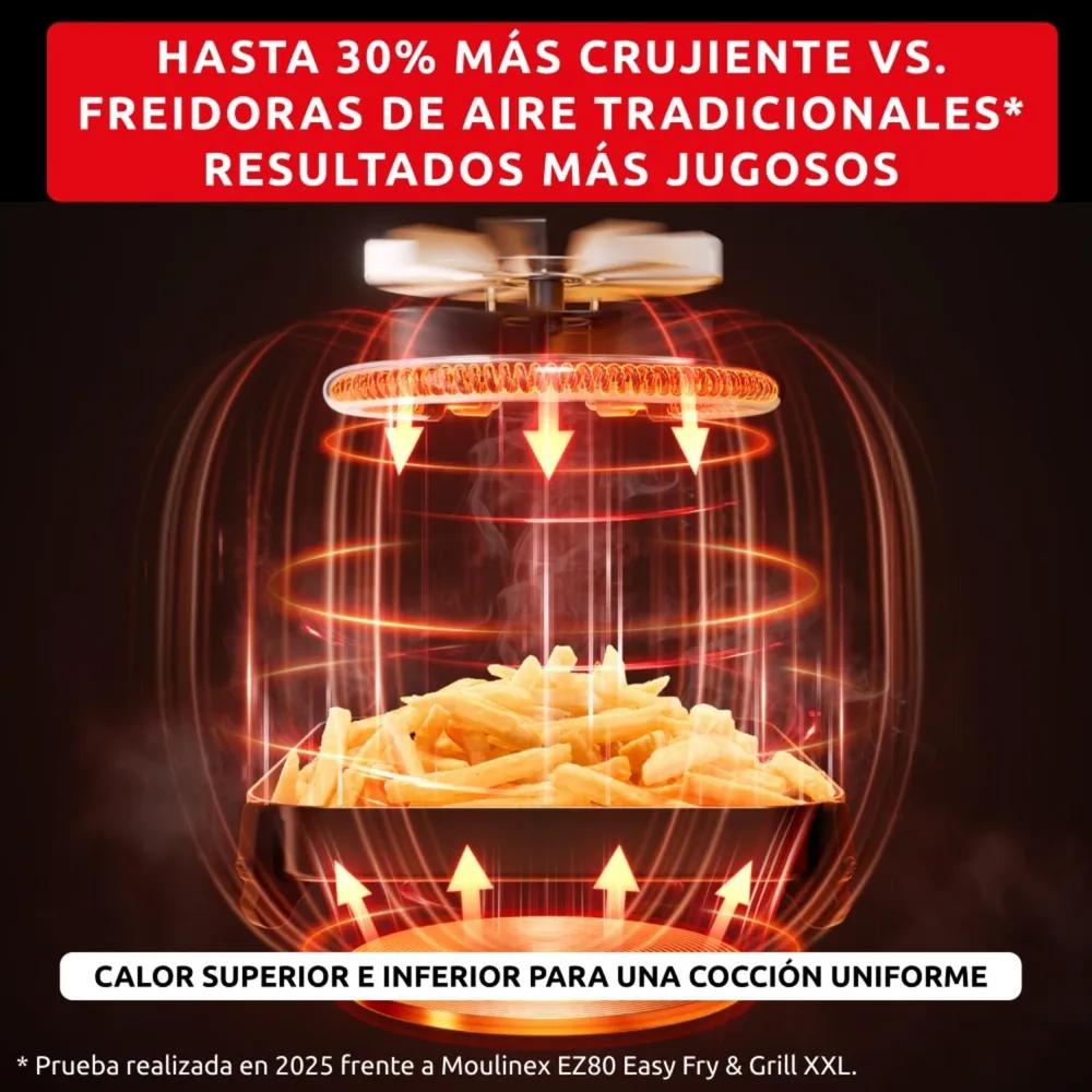 Moulinex Easy Fry Infrared EZ8328F0 7 L Negro, foto 3
