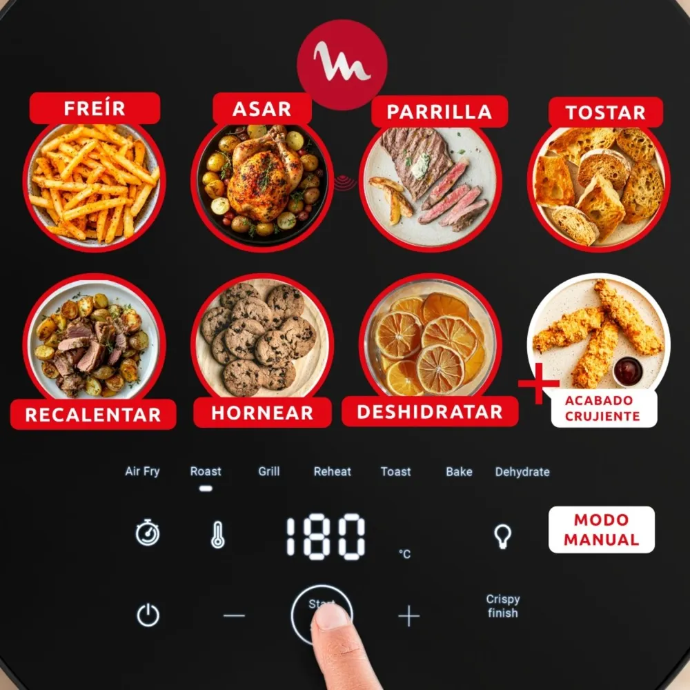 Moulinex Easy Fry Infrared EZ8328F0 7 L Negro, foto 5