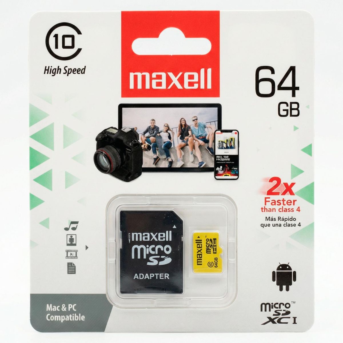 MAXELL - Micro SD Maxell 64GB Cl10