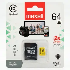 MAXELL - Micro SD 64GB Cl10
