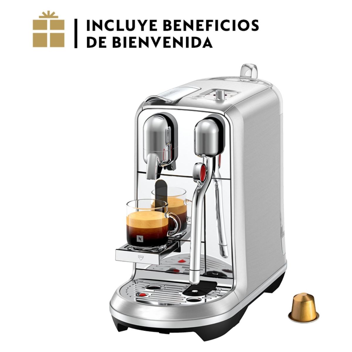 NESPRESSO - Cafetera Creatista Plus Metal