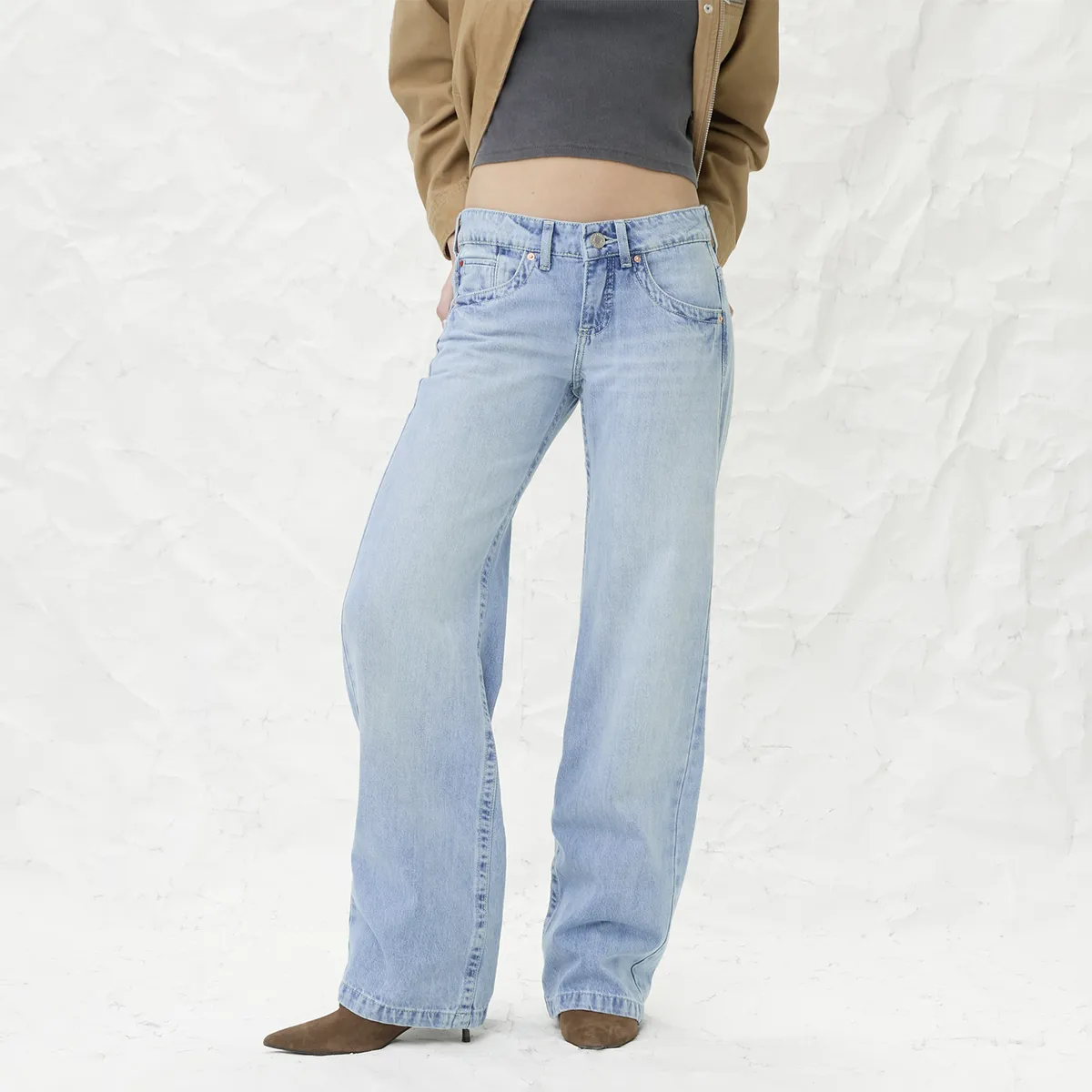 AMERICANINO - Jeans Tiro Medio Straight Mujer Americanino