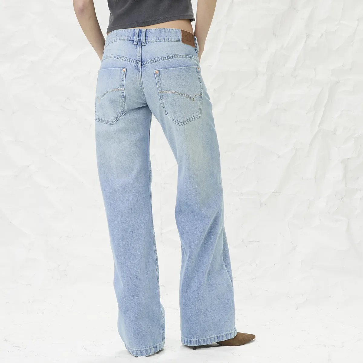 AMERICANINO - Jeans Tiro Medio Straight Mujer Americanino