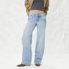 AMERICANINO - Jeans Tiro Medio Straight Mujer