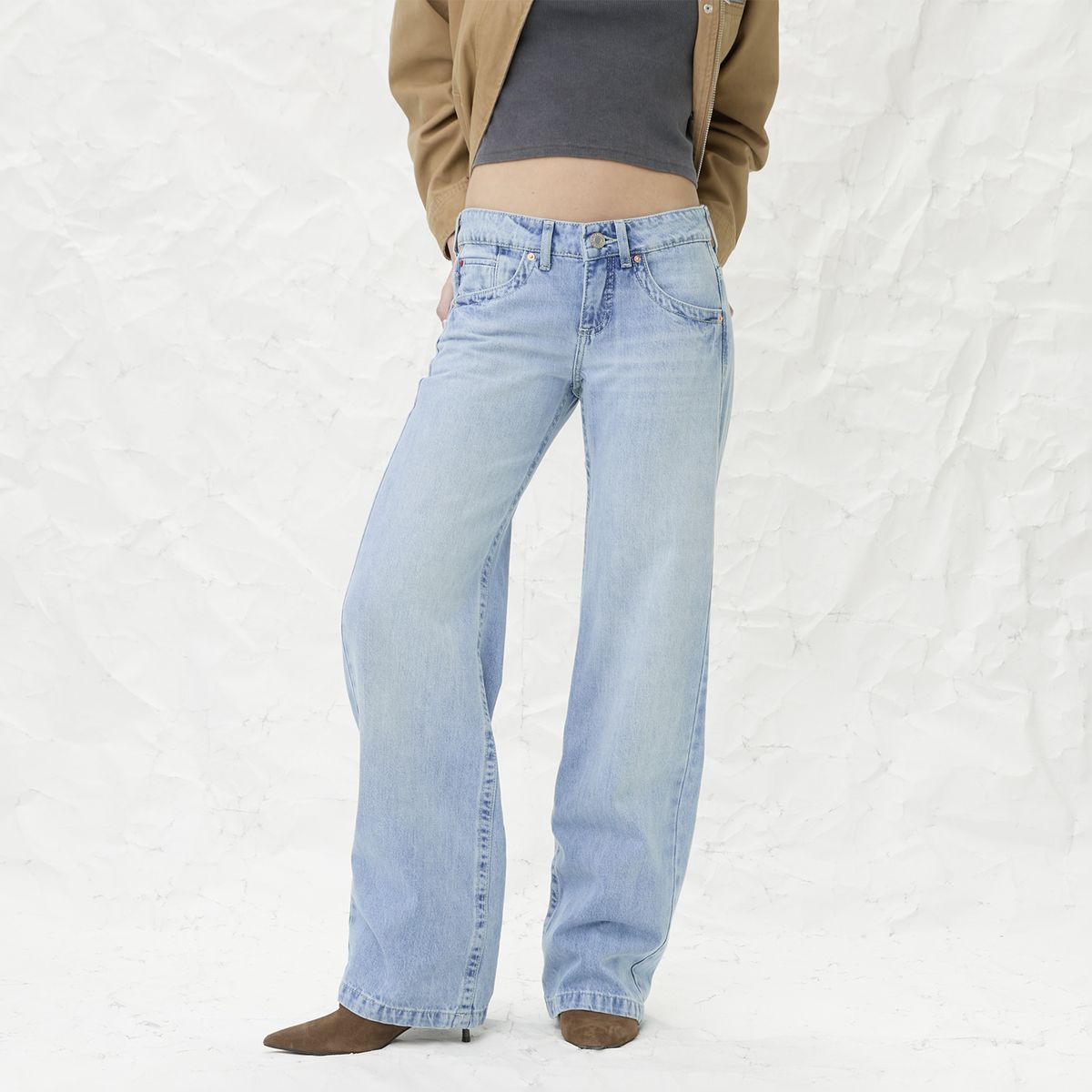 AMERICANINO - Jeans Tiro Medio Straight Mujer Americanino