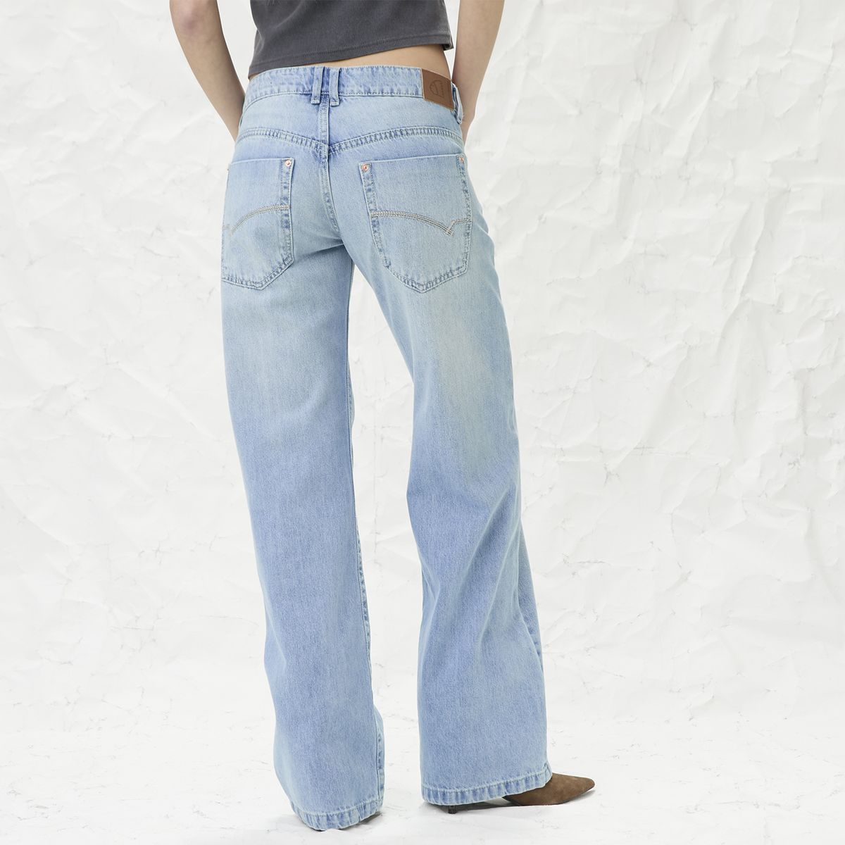 AMERICANINO - Jeans Tiro Medio Straight Mujer Americanino