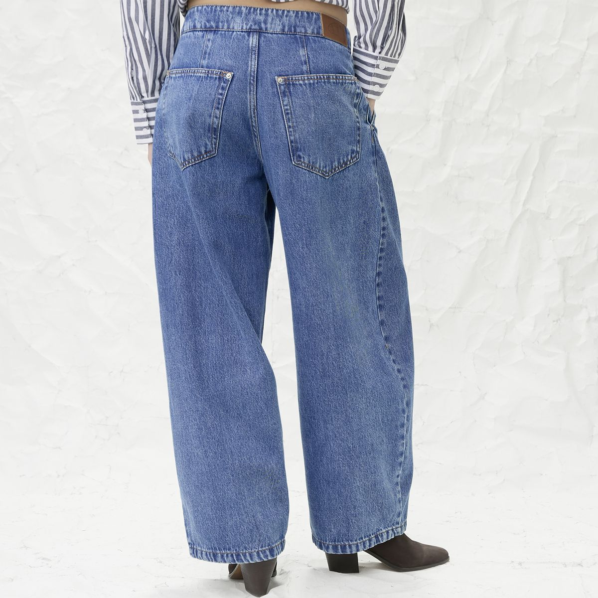 AMERICANINO - Jeans Tiro Medio Baggy Mujer Americanino