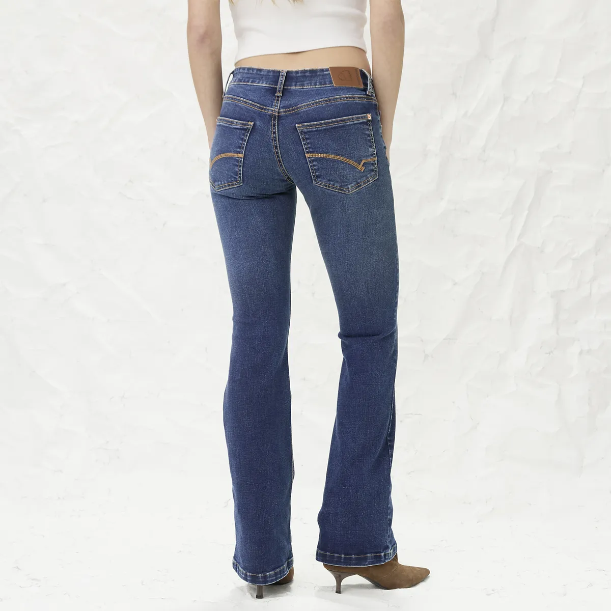 AMERICANINO - Jeans Flare Tiro Medio Mujer Americanino