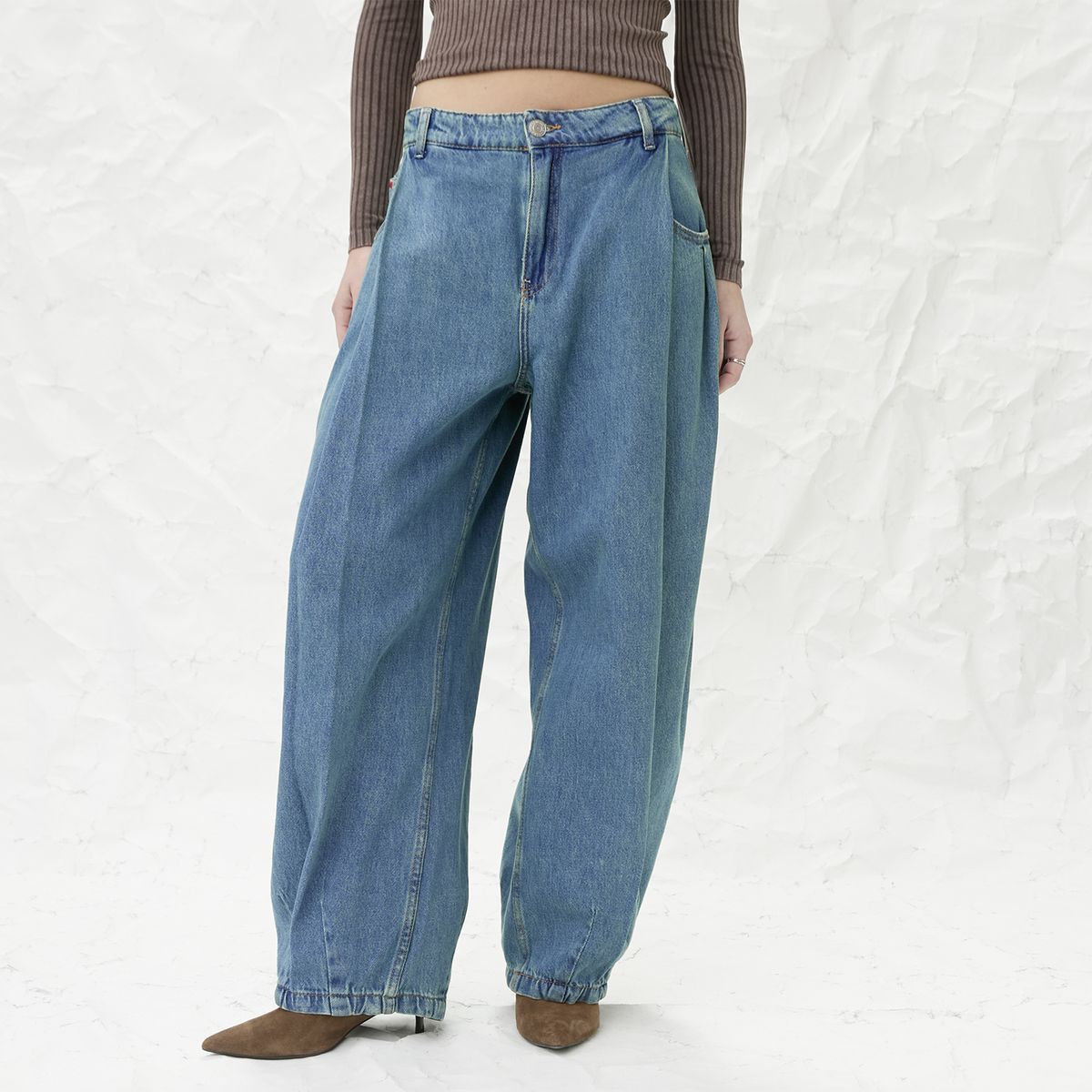 AMERICANINO - Jeans Tiro Medio Balloon Mujer Americanino