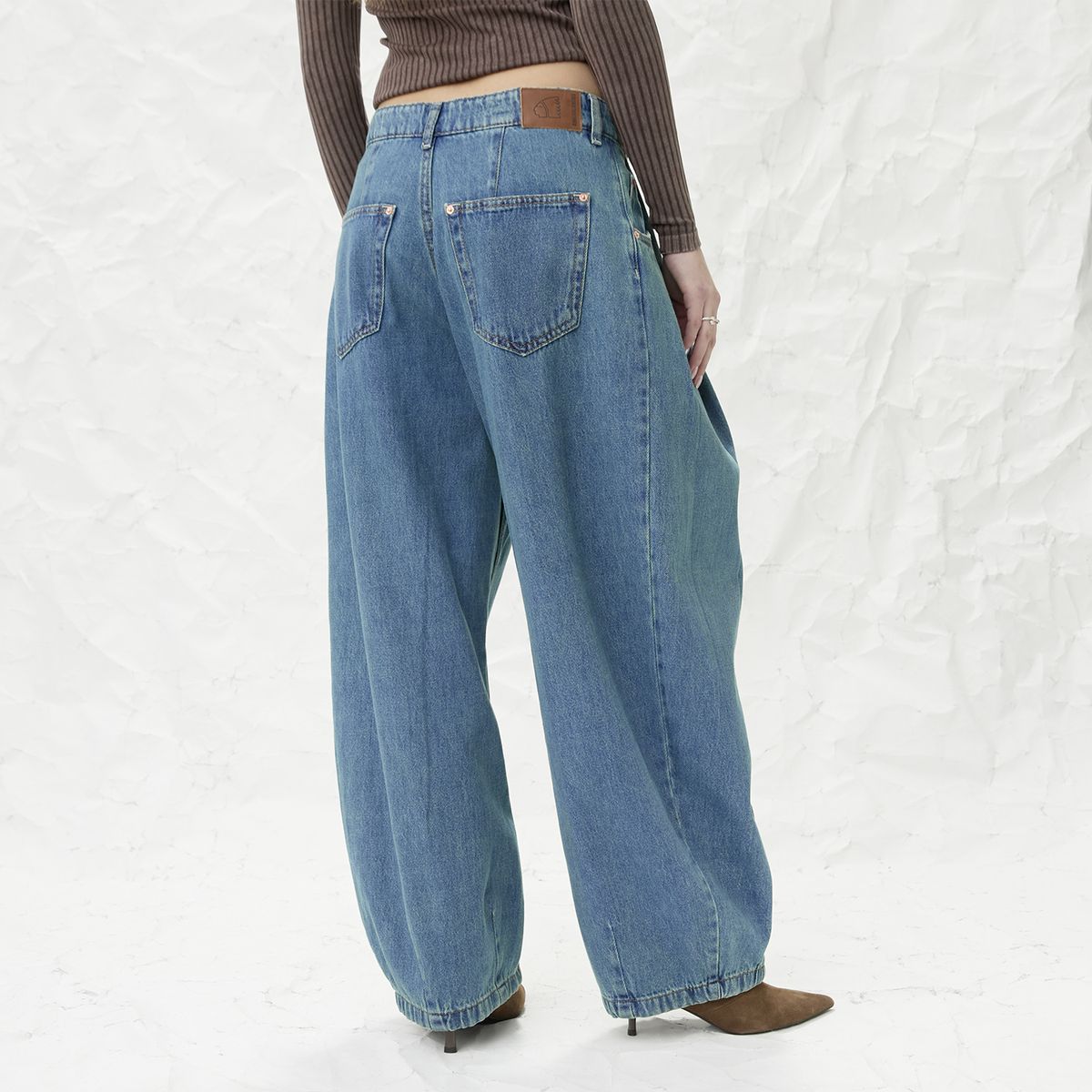 AMERICANINO - Jeans Tiro Medio Balloon Mujer Americanino