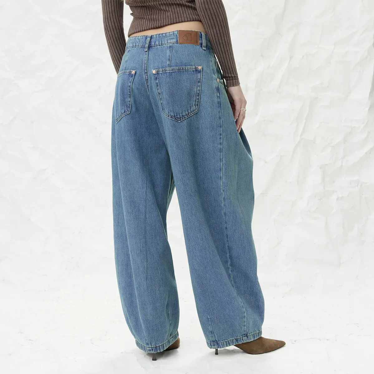 AMERICANINO - Jeans Tiro Medio Balloon Mujer Americanino