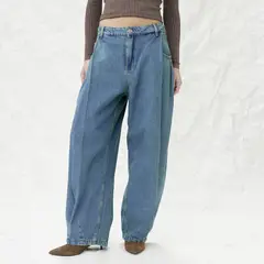AMERICANINO - Jeans Tiro Medio Balloon Mujer