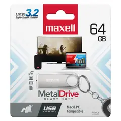 MAXELL - Pendrive Metal 64Gb