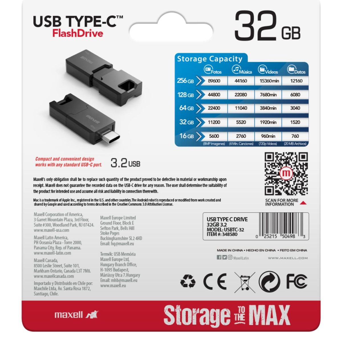 MAXELL - Pendrive Maxell Tip C 32GB 3 2