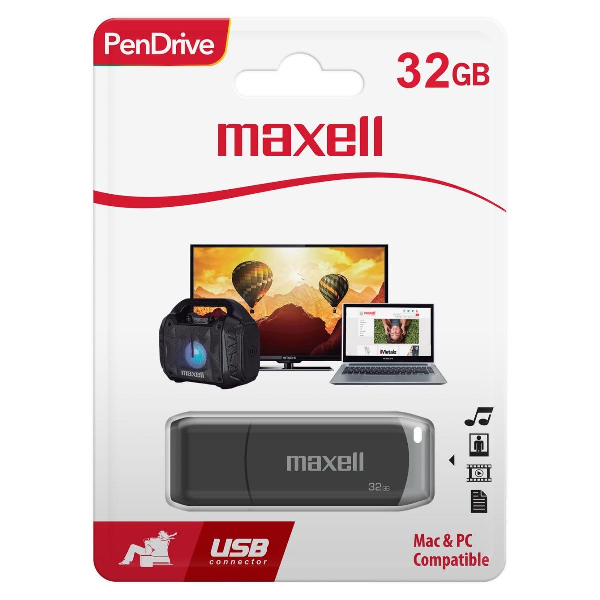 MAXELL - Pendrive Maxell 32GB