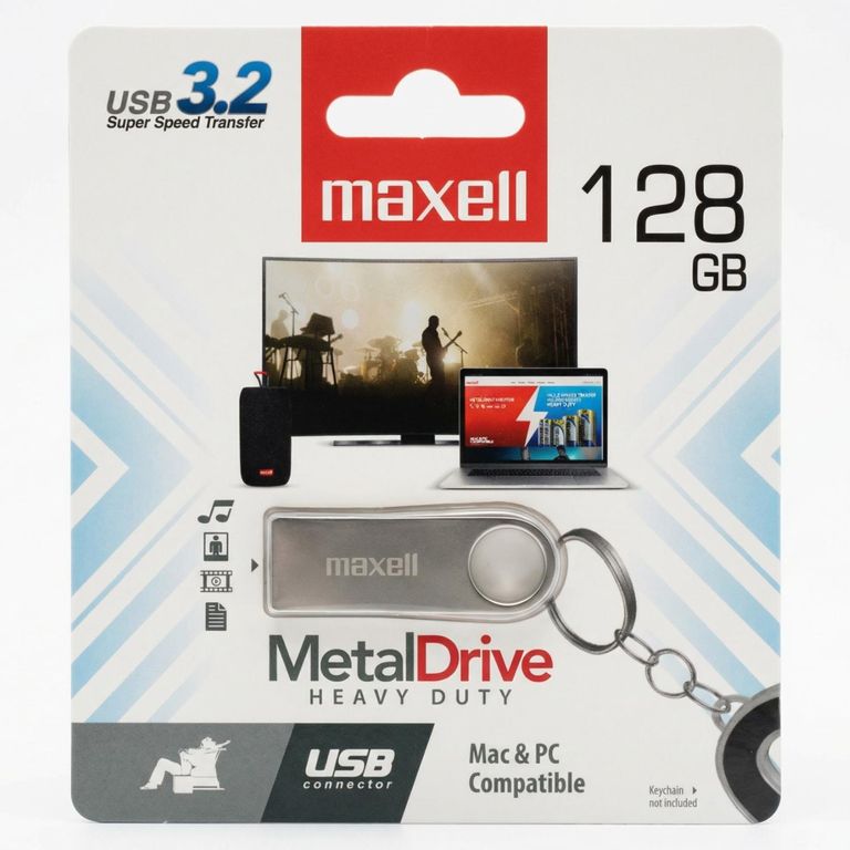 Pendrive Maxell Metal 128GB 3
