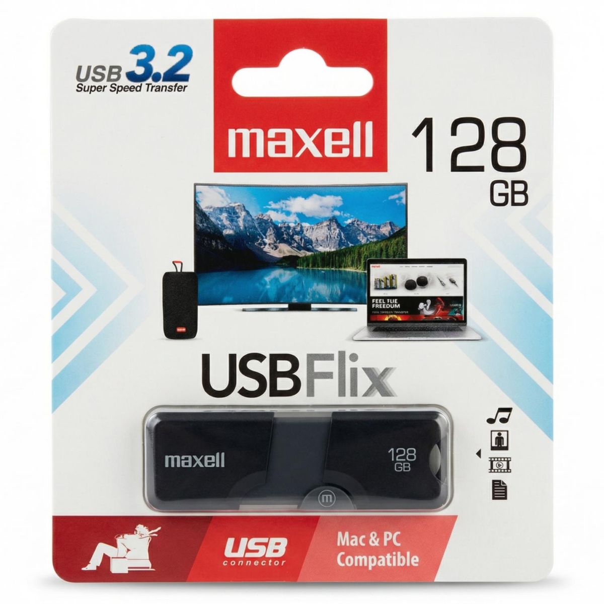 MAXELL - Pendrive Maxell 128GB