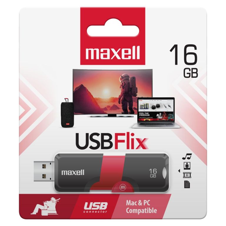 Pendrive Maxell 16Gb Negro