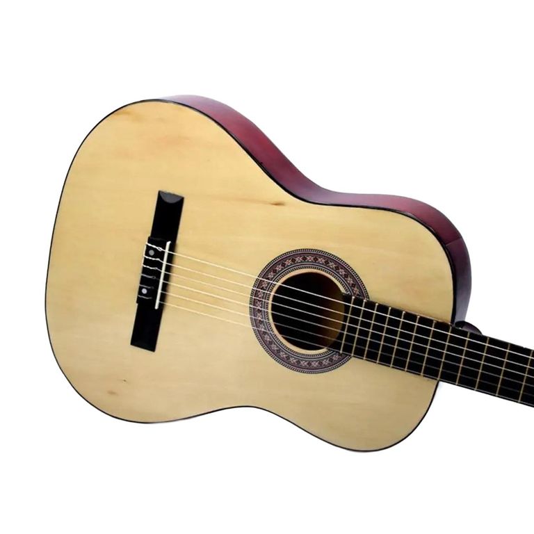 KIDSCOOL Guitarra Acústica Clásica 39” Blanca Ideal Principiantes y Niños Funda