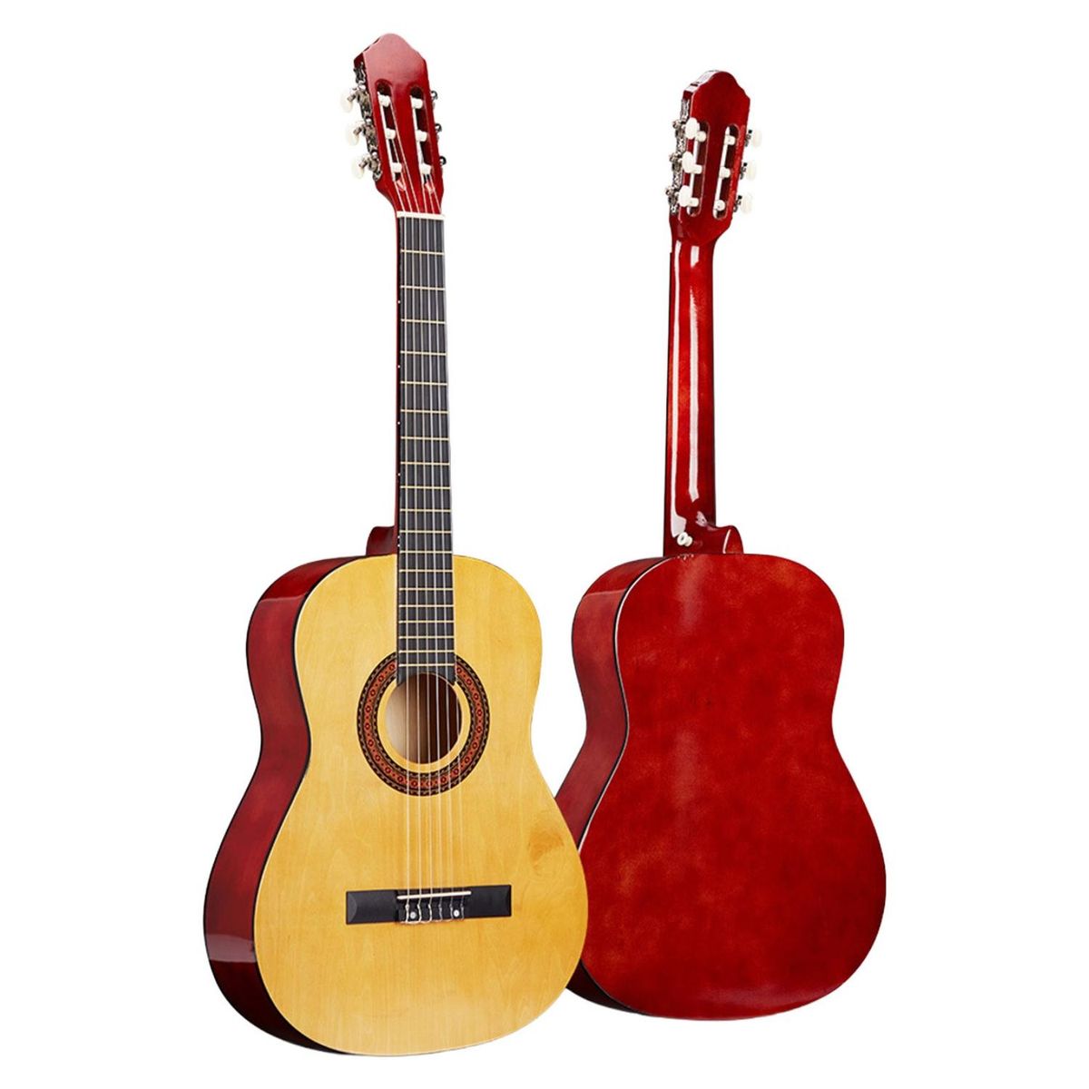 KIDSCOOL - Guitarra Acústica Clásica Kidscool 39” Blanca Ideal Principiantes y Niños Funda
