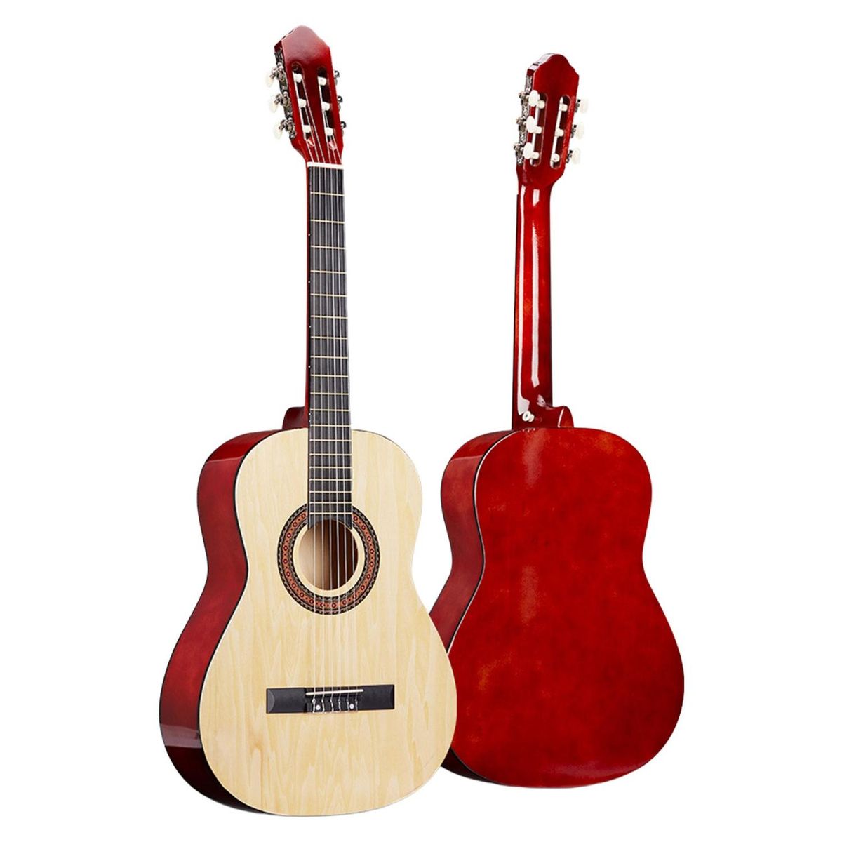 KIDSCOOL - Guitarra Acústica Clásica Kidscool 39 Café Ideal Principiantes y Niños Funda