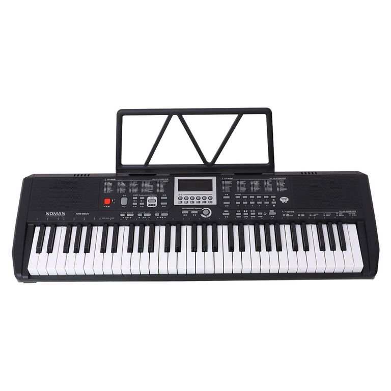 KIDSCOOL Teclado Electrónico Portátil Negro 61 Teclas Principiantes desde 3 años