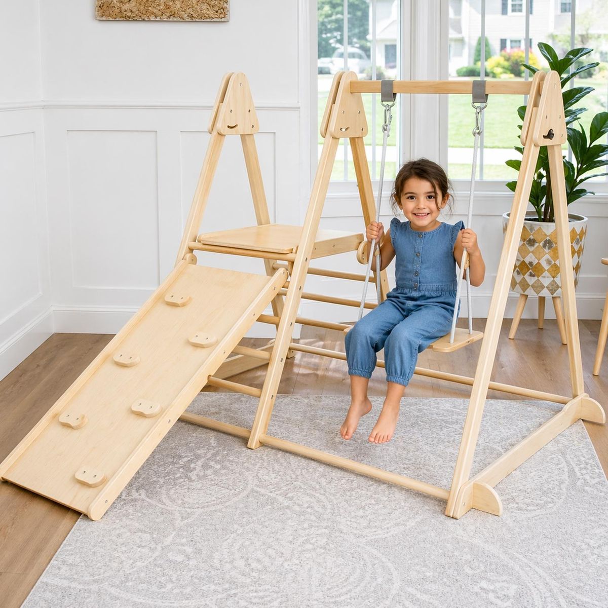 KIDSCOOL - Juego De Escalada Plegable Montessori 4 En 1 Kidscool