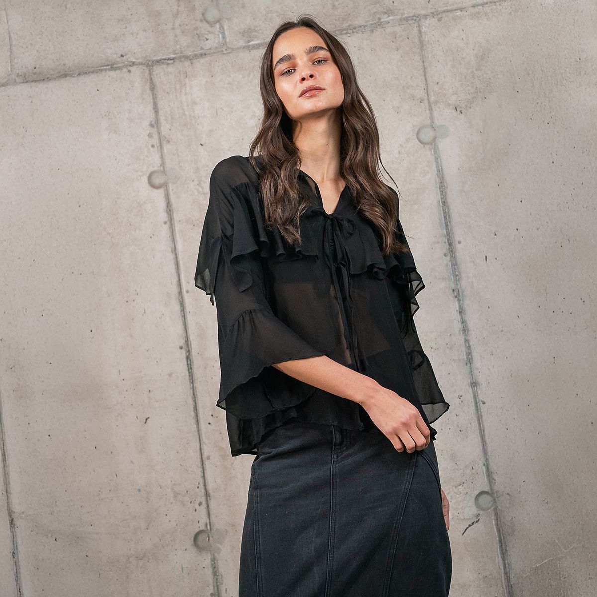 LA MURA - Blusa Manga Larga Delia La Mura
