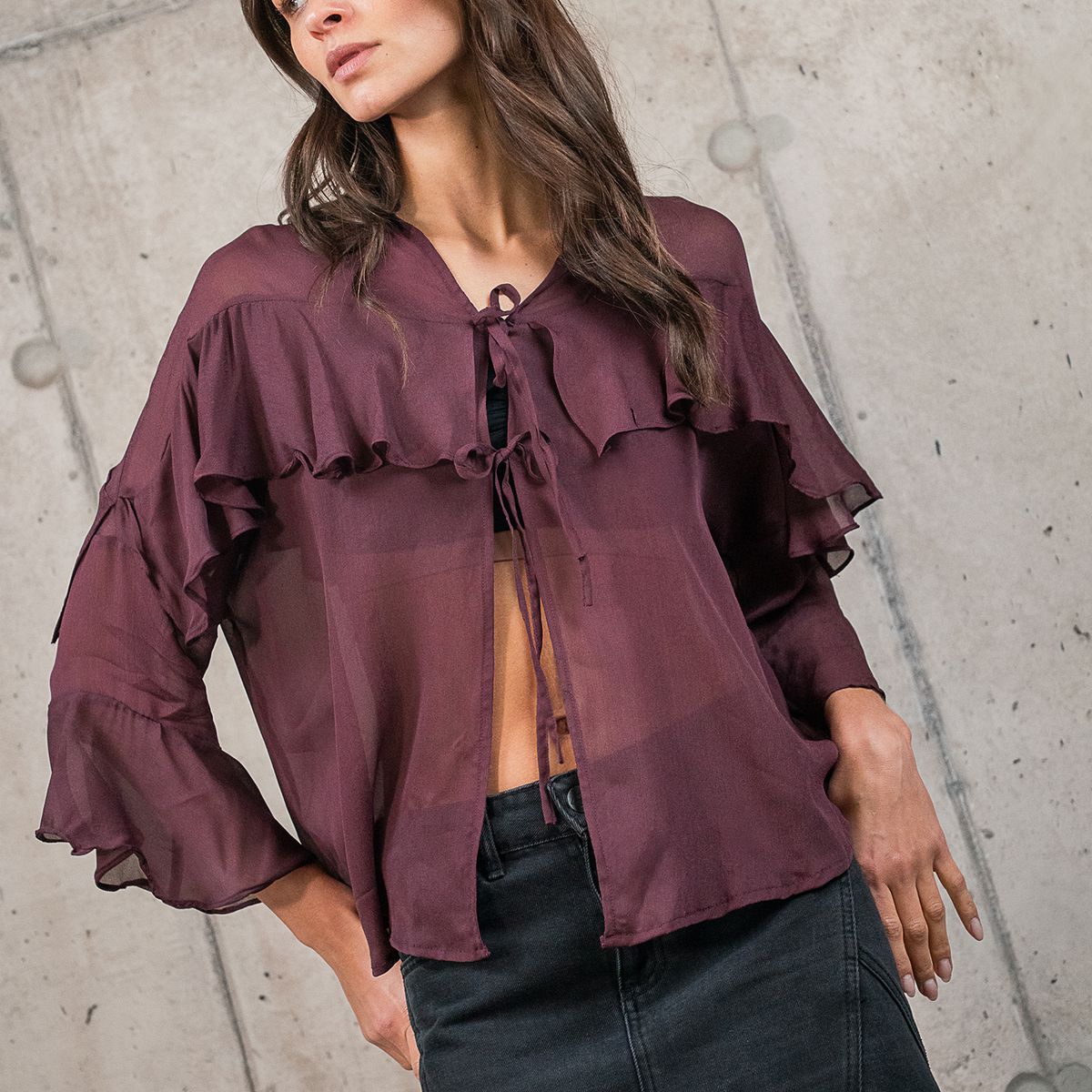 LA MURA - Blusa Manga Larga Delia La Mura