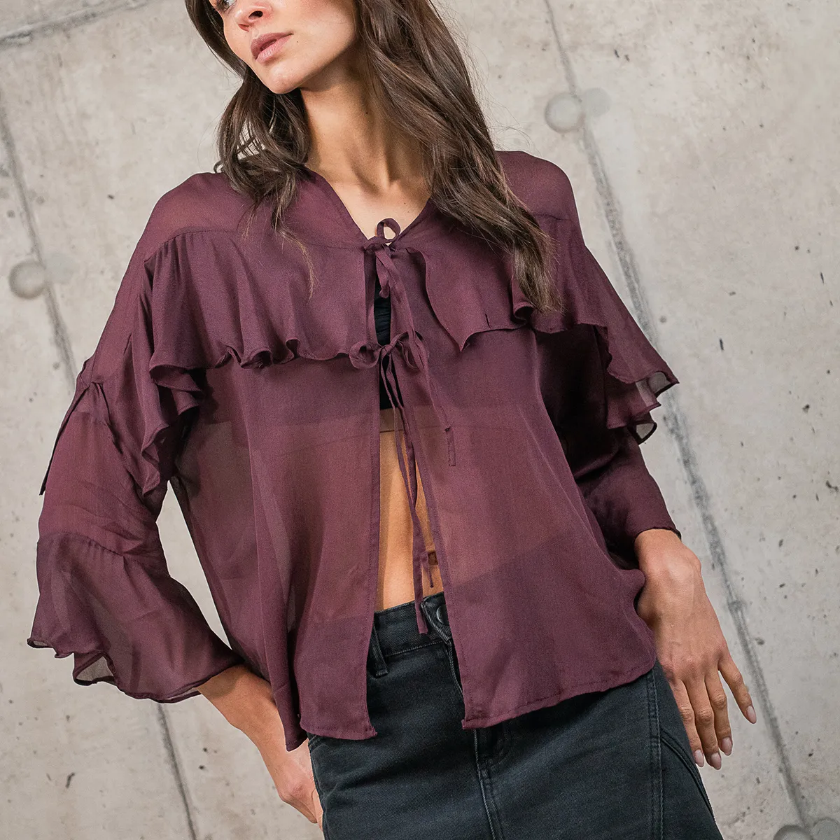 LA MURA - Blusa Manga Larga Delia La Mura