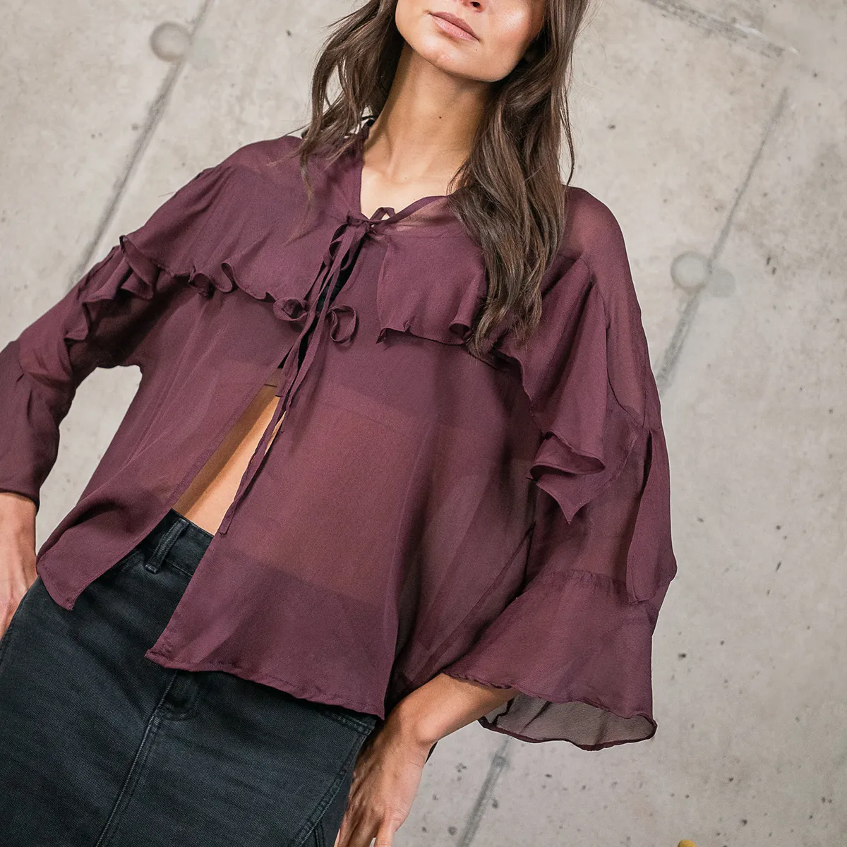 LA MURA - Blusa Manga Larga Delia La Mura