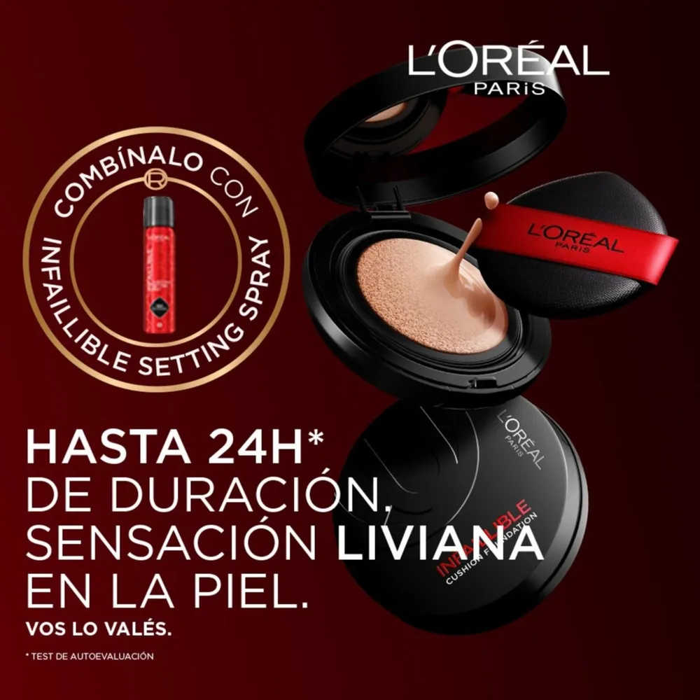Base de Maquillaje Cushion Foundation 140 Loreal, foto 10
