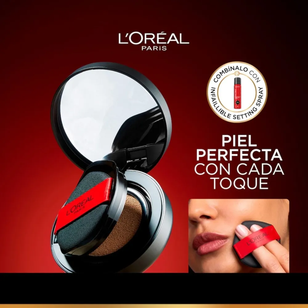 Base de Maquillaje Cushion Foundation 140 Loreal, foto 13