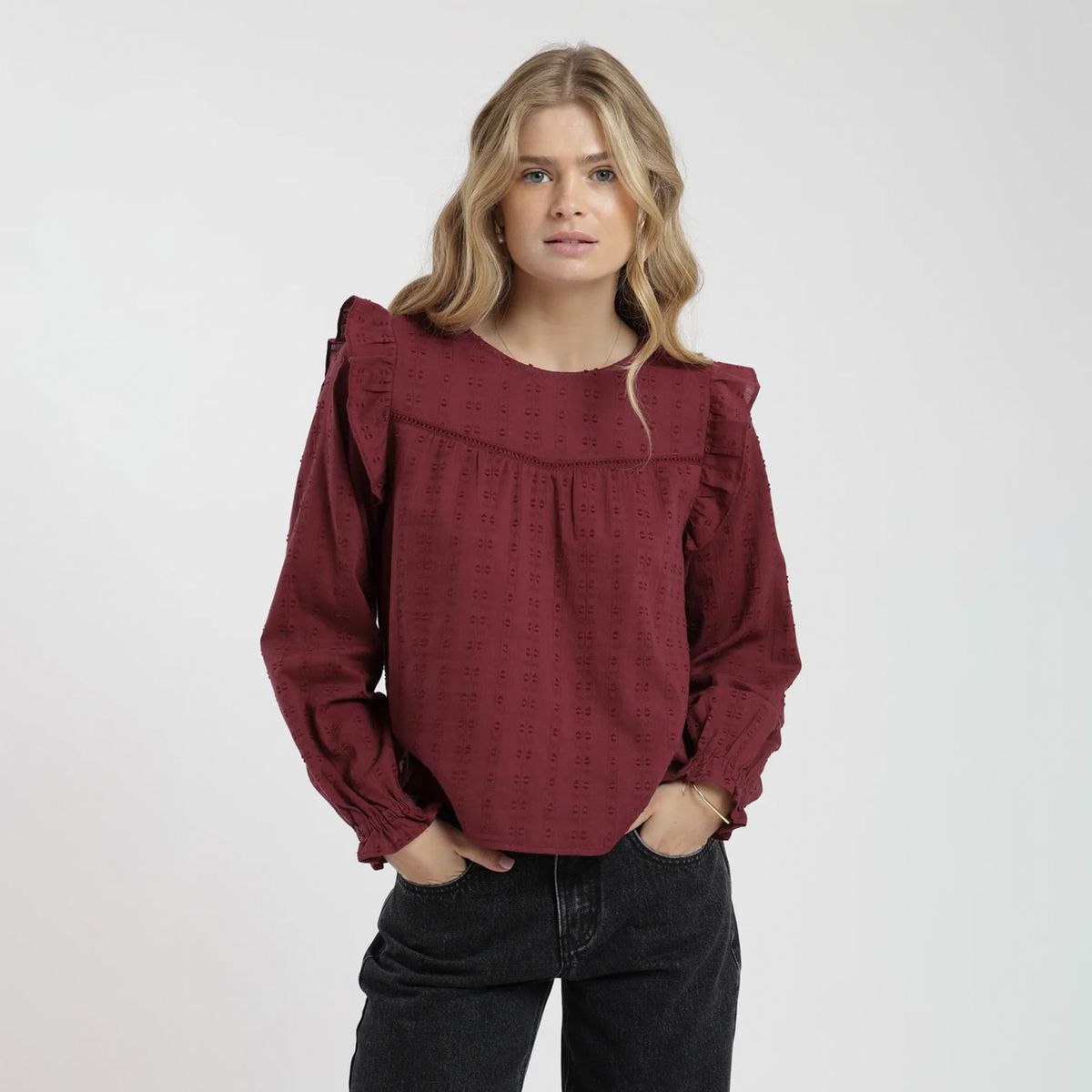 FROENS - Blusa Manga Larga Mia Mujer Froens