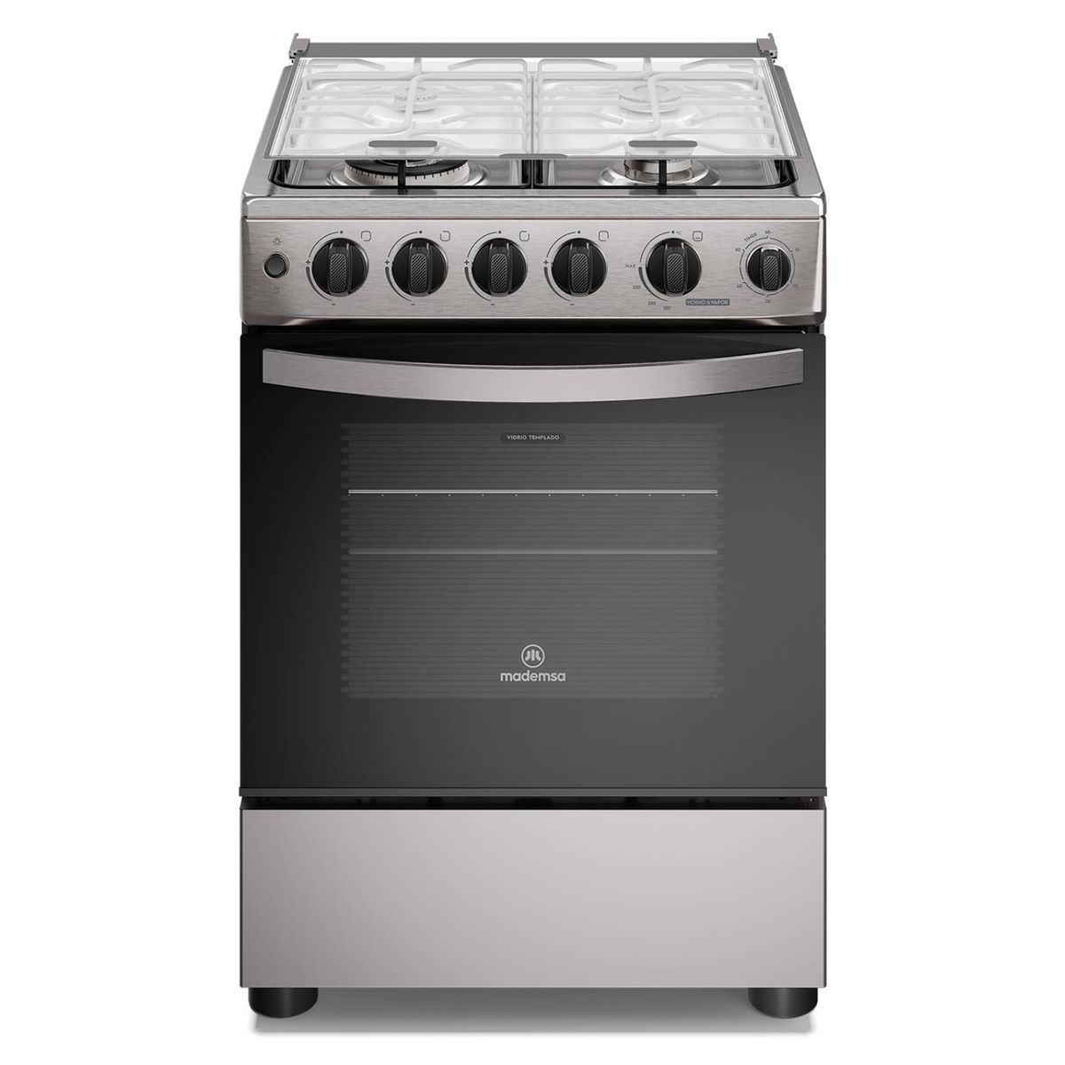 MADEMSA - Cocina a Gas 4Q FM4SSC Inox Mademsa