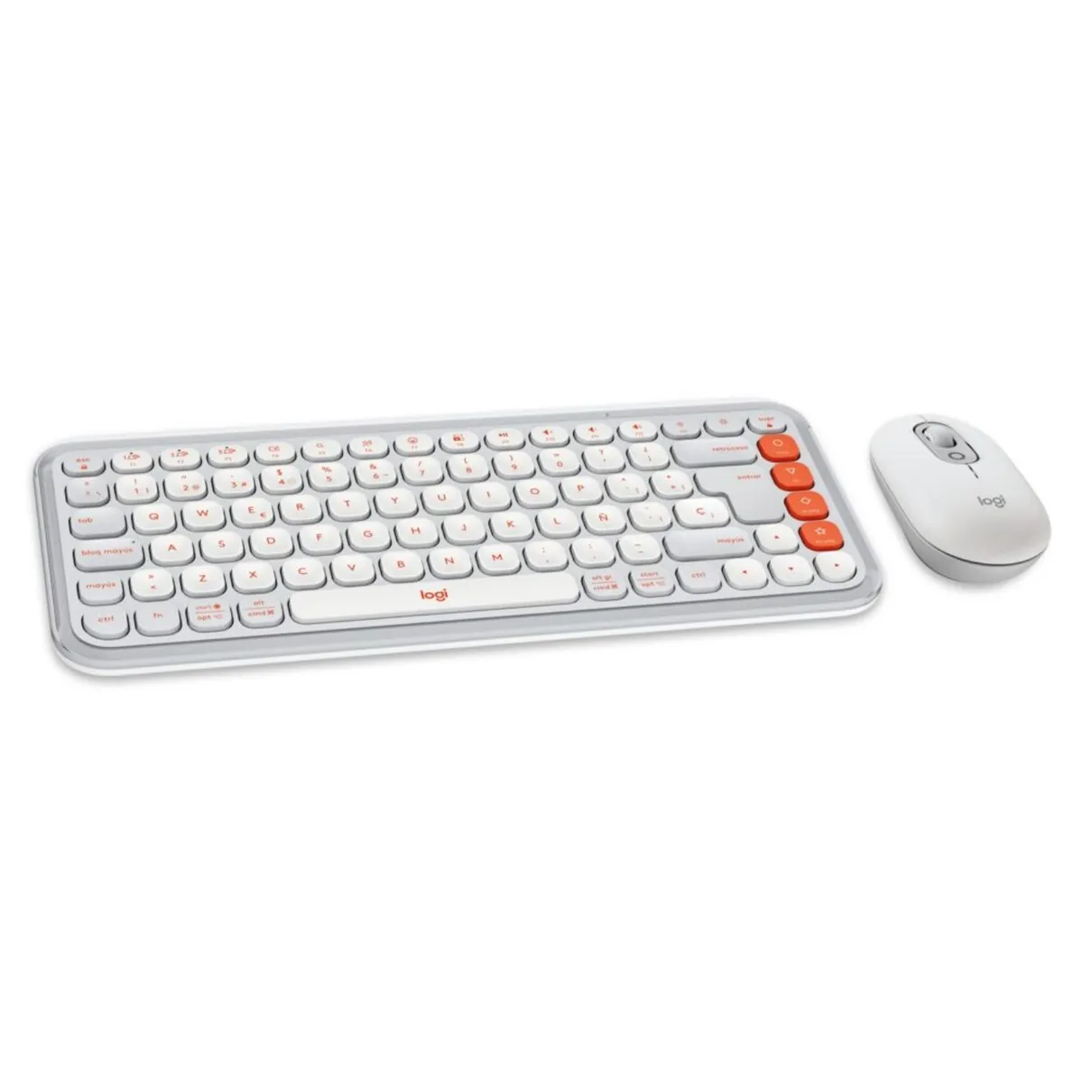 LOGITECH - Combo Blue Pop Icon Blan Logitech