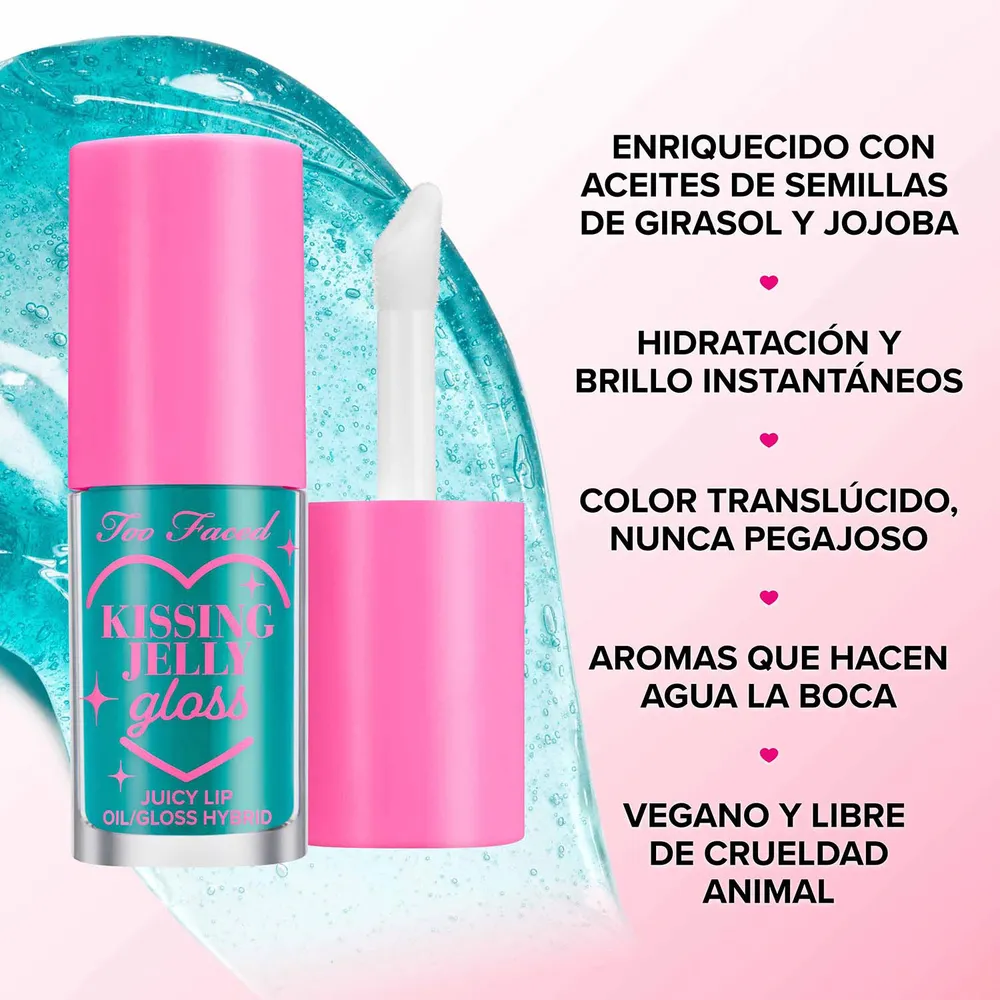 Too Faced Kissing Jelly Gloss Peach Rings, foto 2