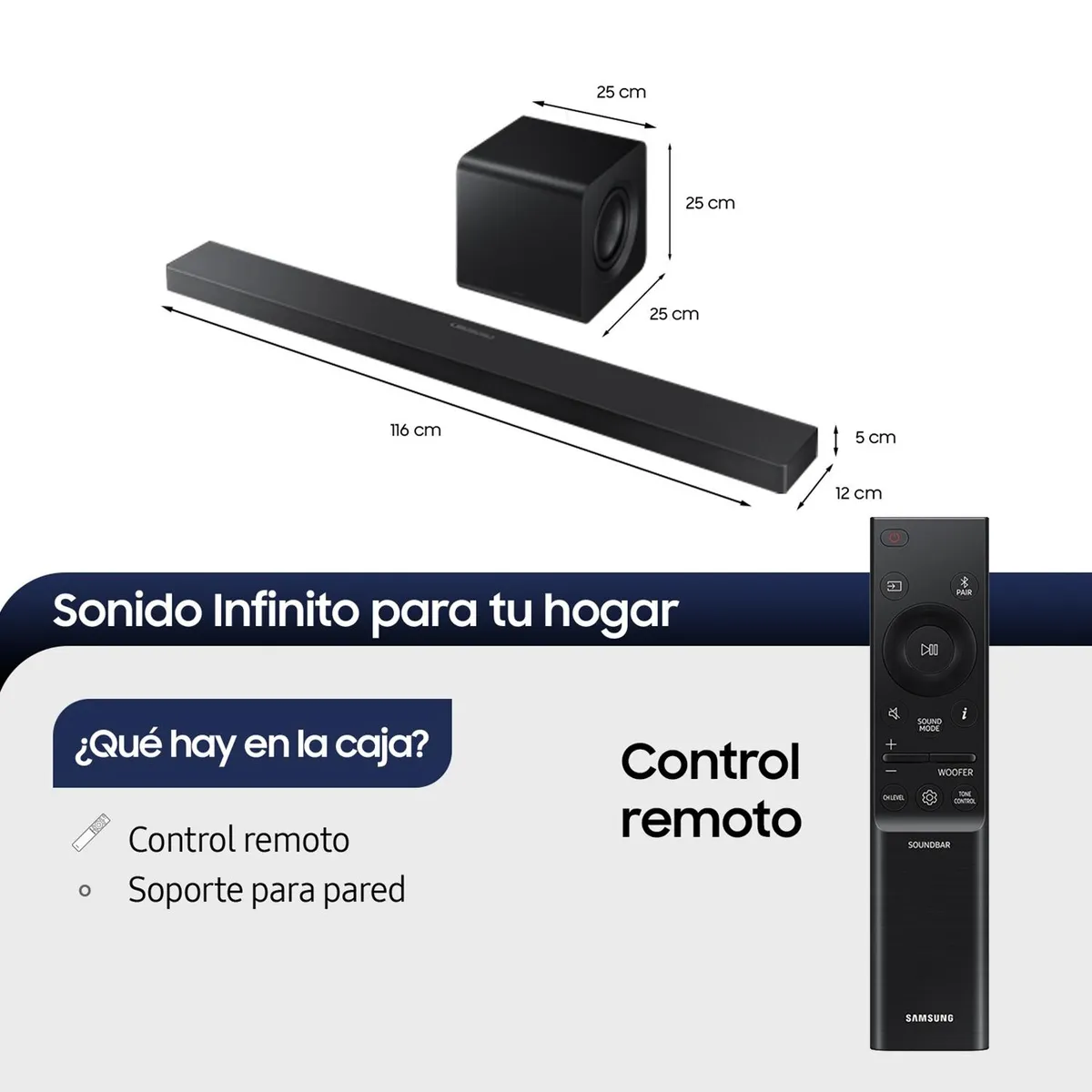 SAMSUNG - Soundbar Q-Series HW-QS700F 3.1.2 Subwoofer (2025) Samsung