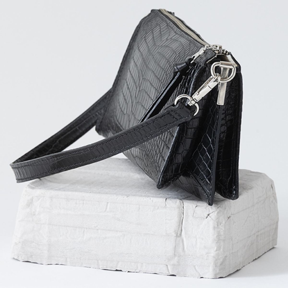 CAROLINA FLORES HANDMADE - Bolso Clutch Hombro Y Cruzado Carolina Flores