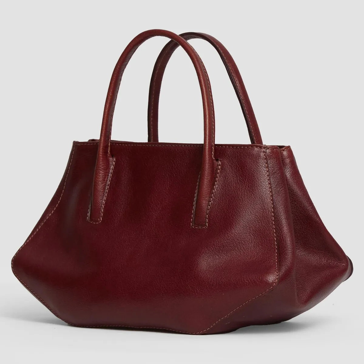 CAROLINA FLORES HANDMADE - Bolso Zoe Mini Tostado 100% Cuero Carolina Flores Handmade