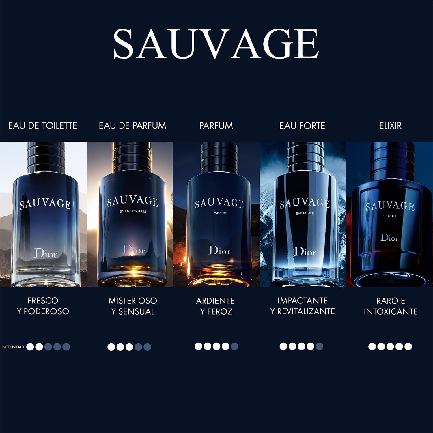 香水(男性用) Dior Sauvage Eau de Parfum 100ml DIOR Perfume Hombre Sauvage Parfum - Notas cítricas y amaderadas