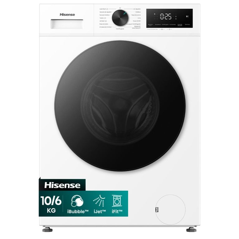 HISENSE Lavadora Secadora WD1I1041BW 10 Kg / 6