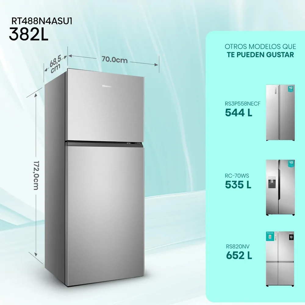 Hisense RT488N4ASU1 Inox, foto 2